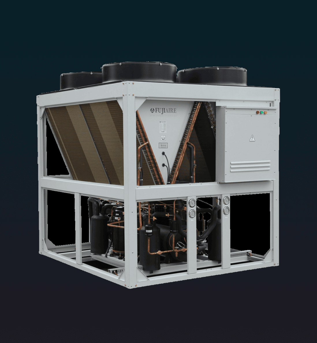 Fujiaire High-Performance Air Cooled Modular Chiller R407C, Efficient Heat Recovery