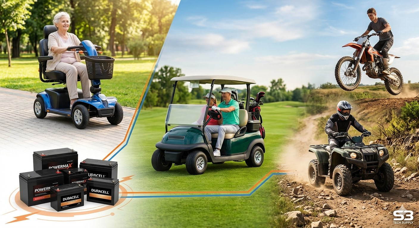 S3Tech Supply Powering Your World: Why SLA Batteries Are the Go-To Choice for Mobility, Carts, and Sports