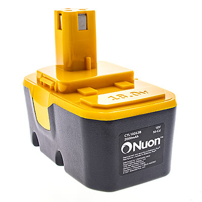 Powerful Nuon 18V 2.0Ah NiCad Replacement Battery for Ryobi Cordless Tools