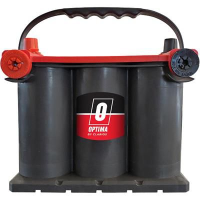 Optima Red Top 720CCA AGM Car Battery: Dual Terminals, Group 75/25, Durable Power