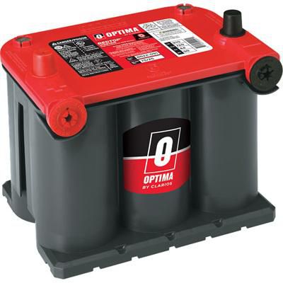 Optima Side Terminal Optima Red Top 720CCA AGM Car Battery: Dual Terminals, Group 75/25, Du ...