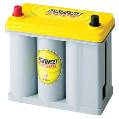 Optima Yellow Top AGM Car Battery Group 51, 450CCA, Deep Cycle, High-Performance