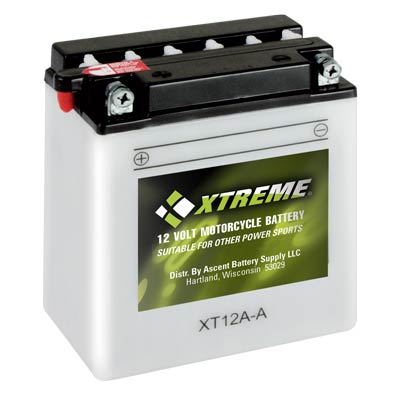 Xtreme High Performance 12A-A 12V 165CCA Powersport ATV Motorcycle Bat ...