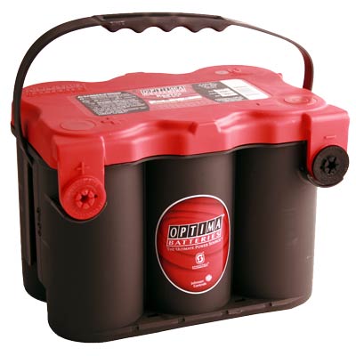 Optima Red Top 800CCA Group 78 Car Battery: SPIRALCELL Technology, Long-Life, Durable