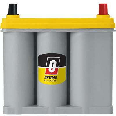 Optima Yellow Top AGM Car Battery: 450CCA, S46B24R Group, Hybrid-Ready, Long-Life Performance