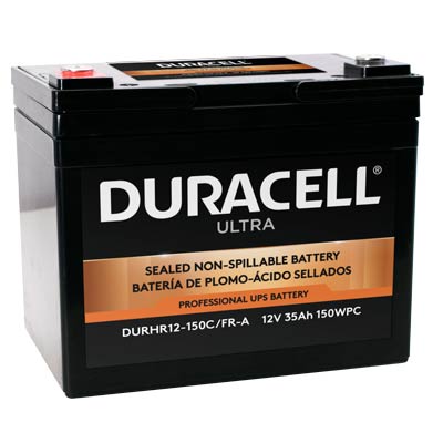 Duracell Ultra 12V 35AH AGM High Rate SLA Battery with M6 Terminals
