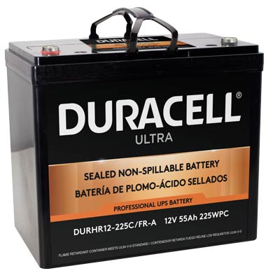 Duracell Ultra 12V 55AH AGM High Rate SLA Battery M6 C Terminal